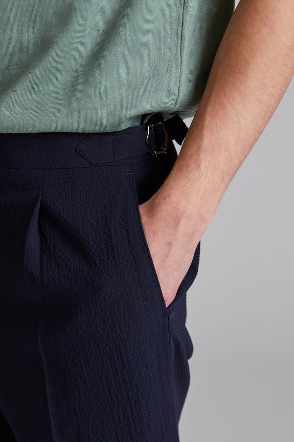 Oscar Jacobson Delon Side Adjuster Evo Trousers Night Blue-5
